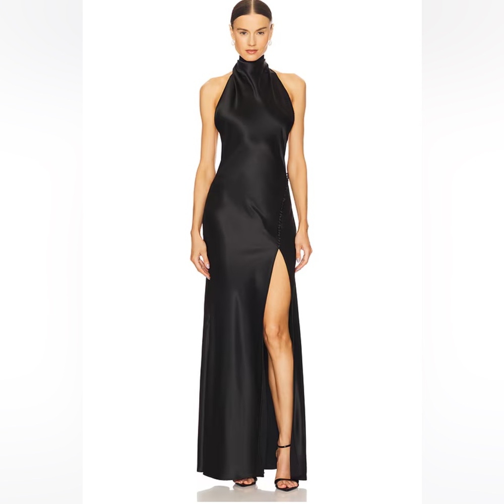 Sau Lee Elegant Black Penelope Gown SZ0